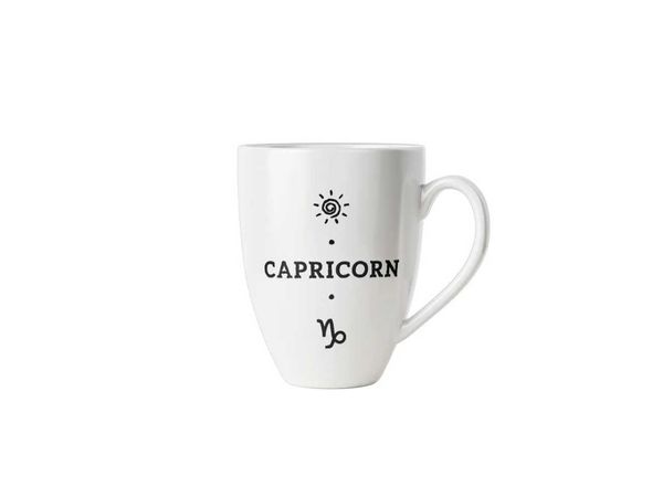 CANECA PORCELANA SIGNOS CAPRICORNIO BRANCO POOP STORE