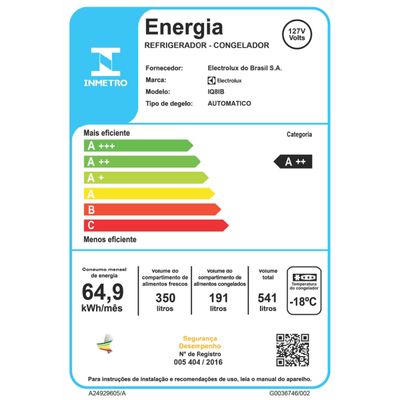 Geladeira Electrolux Multidoor com FlexiSpace Pro Series 541L (IQ8IB) 220V