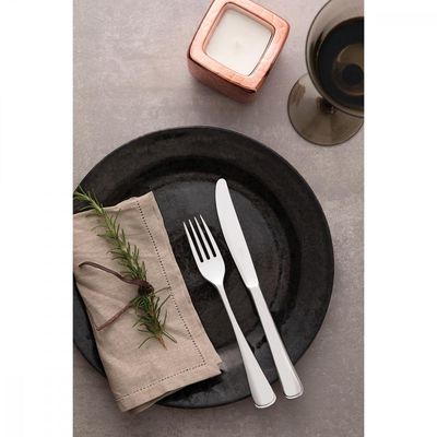Faca de Mesa Tramontina Monaco em Aço Inox Forjado 6mm Acabamento Alto Brilho com Detalhes no Cabo