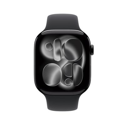 Apple Watch Series 11 GPS 46mm Brilhante Pulseira M/G Esportiva Preto / Bivolt