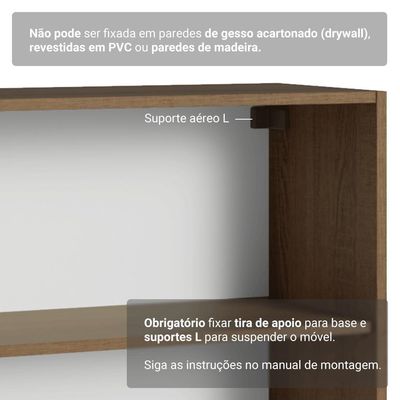 Buffet Aparador Com Adega 100cm 2 Portas Vik Madesa 16 Rustic-cinza