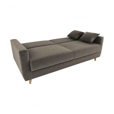 Sofá Cama Emília 2 Lugares 190cm Suede Capuccino Matrix