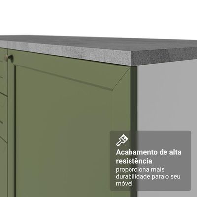 Buffet Aparador Com Adega 100cm 2 Portas Vik Madesa 16 Branco-verde