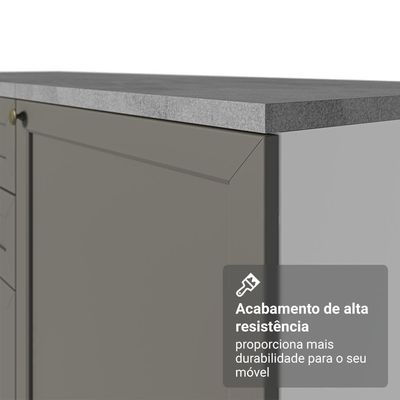 Buffet Aparador Com Adega 100cm 2 Portas Vik Madesa 16 Branco-cinza