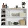 Buffet Aparador Com Adega 100cm 2 Portas Vik Madesa 16 Branco-cinza