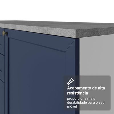 Buffet Aparador Com Adega 100cm 2 Portas Vik Madesa 16 Branco-azul