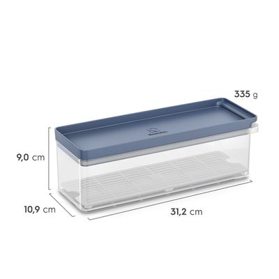 Kit 2 Organizadores de Geladeira Electrolux Experience com Escorredor 2,3L