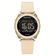 Relógio De Pulso Digital Feminino Lcd Tela Pulseira De Silicone 3atm Bege