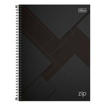 Caderno Espiral Universitário Zip 10 Matérias 200 Folhas Preto - Tilibra