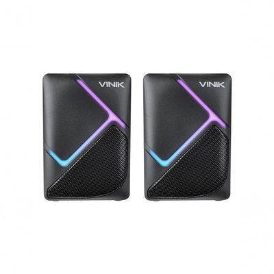 Caixa De Som Gamer Vinik Constelation 6w 2.0 Led Rainbow...
