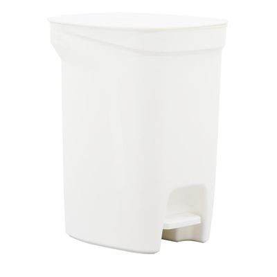 Lixeira Tramontina Compact 10L em Polipropileno Branco com Haste em Aço Galvanizado