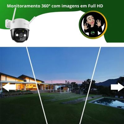 Camera Inteligente Wifi Im7 Full Color 360° Graus Intelbras