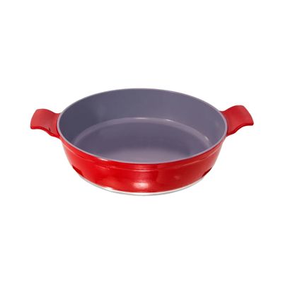 Frigideira Vermelho Antiaderente em Cerâmica Javali AA 30cm