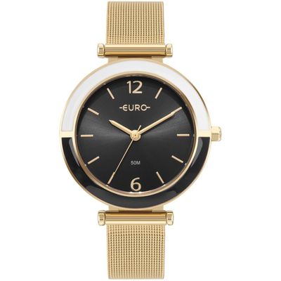 Relógio Euro Feminino Ref: Eu2035yxq/4p Fashion Mesh Dourado