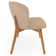 Cadeira de Jantar e Estar Living Estofada Mia L02 Linho Bege Escuro - Lyam Decor