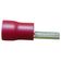 Terminal Compressão Reto 10 Mm Macho Simples C/ Capa Plastica Vermelho
