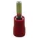 Terminal Compressão Reto 10 Mm Macho Simples C/ Capa Plastica Vermelho