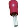Terminal Compressão Reto 10 Mm Macho Simples C/ Capa Plastica Vermelho
