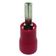 Terminal Compressão Reto 10 Mm Macho Simples C/ Capa Plastica Vermelho