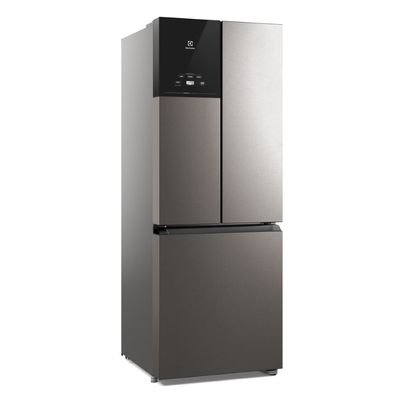 Geladeira Electrolux Frost Free Inverter 480L Efficient AutoSense 3 Portas Inox Look (IM7S) 220V