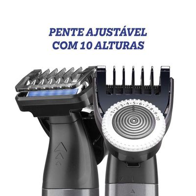 Aparador de Pelos Philco Bivolt 7 Acessórios USB PAP02 Bivolt