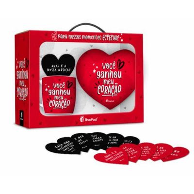 CANECA PORCELANA ALMOFADA VOCE GANHOU MEU CORACAO BRASFOOT