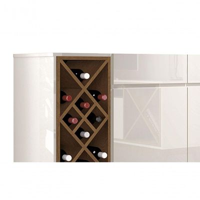 Buffet Aparador Com Adega Passion Off White Com - Edn Móveis