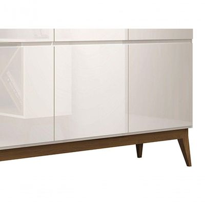 Buffet Aparador Com Adega Passion Off White Com - Edn Móveis