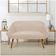 Kit 01 Namoradeira 02 Lugares E 02 Poltronas Giovana Suede Bege