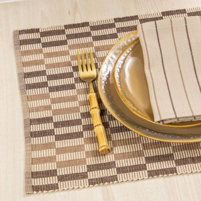 Conjunto De Talheres De Sobremesa Copa E Cia 4 Peças Garbo Bamboo Natural Garfo - Bamboo Gold