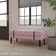 Banco Estofado Viena 1,40m Suede Rose - Inova Decorações