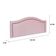 Cabeceira Queen Curva Luxo 160x60 Courino Rosa - Tachas Fumê
