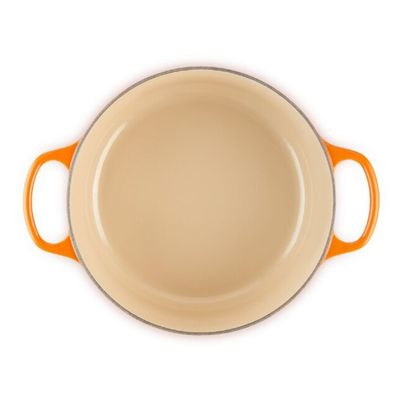 PANELA LE CREUSET REDONDA SIGNATURE EM FERRO FUNDIDO 16CM LARANJA 21177160902430