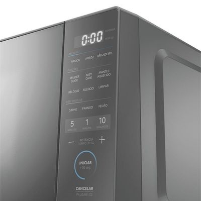 Micro-ondas 20L Prata Porta Espelhada Mastercook Midea MHP20S2 220V