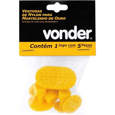Ventosas De Nylon Para Martelinho Ouro Jogo C/5 Vonder