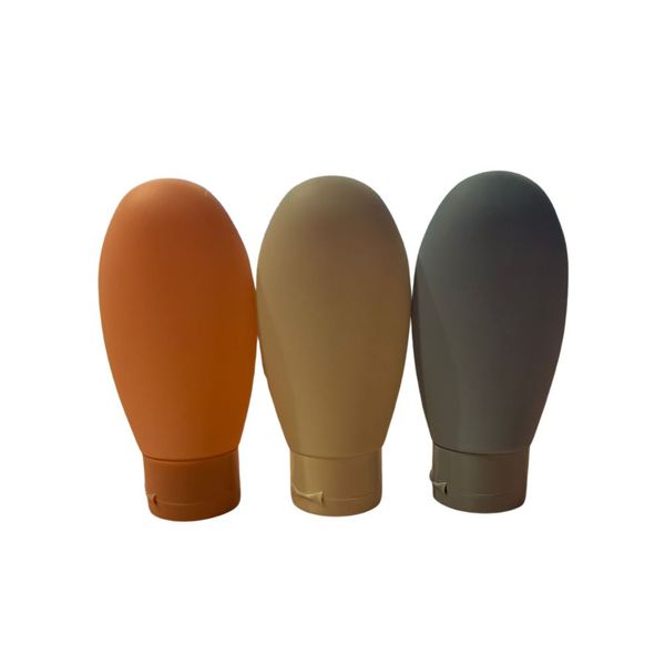 Kit 3 Frascos 60ml Porta Shampoo Creme Condicionador Sabonete líquido Antivazamento Viagem Academia