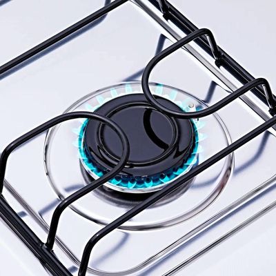 Fogão De Piso Atlas 4 Bocas Monaco Plus Mesa Inox Preto Bivolt
