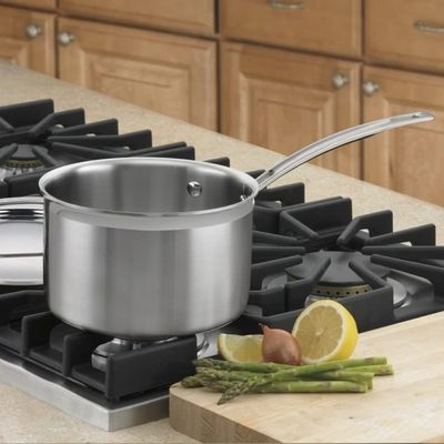 PANELA CUISINART MUTICLAD PRO TRIPLE PLY EM AÇO INOX 3 LITROS COM TAMPA MCP193-18N