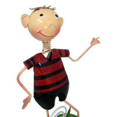 Boneco De Ferro Para Enfeite E Mesa Estante Torcedor Time Futebol Vermelho (bon-p-13)