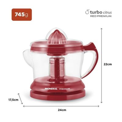 Espremedor De Sucos Mondial Premium E23 Vermelho 110V