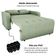 Sofa Cama 2 Lugares 138 Cm Amora Tecido Boucle F494 Milani Store Oliva