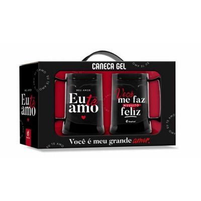 CANECA GEL 300ML C/2 MEU AMOR TE AMO BRASFOOT