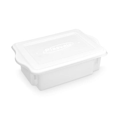 Kit 3 Caixas Para Cozinha Empilháveis 10l Branco