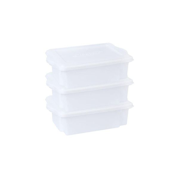 Kit 3 Caixas Para Cozinha Empilháveis 10l Branco