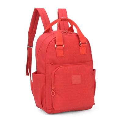 Mochila Feminina Notebook Luxcel Up4You BU78725 Crinkle Vermelho