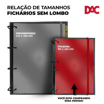 CADERNO FICHÁRIO ARGOLADO COLEGIAL STITCH 144FL - 5317 - DAC