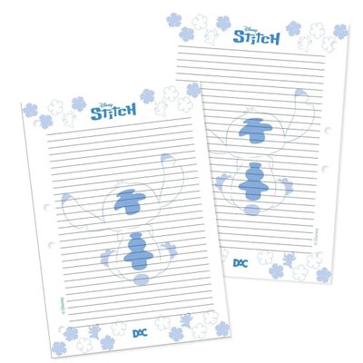 CADERNO FICHÁRIO ARGOLADO COLEGIAL STITCH 144FL - 5317 - DAC