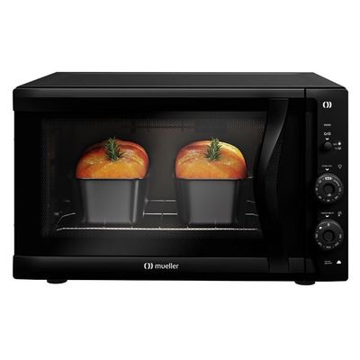 Forno Elétrico De Bancada Mueller 50L E Vidro Duplo 220V