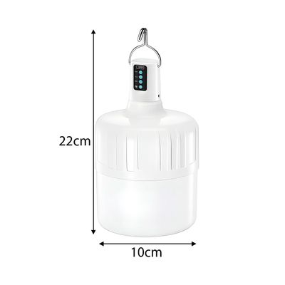Lâmpada Emergência Recarregável Luminária Camping com Gancho 38W – 10h de Autonomia
