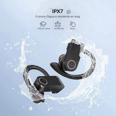 Fone De Ouvido Bluetooth 5.0 Sem Fio Gancho Esportivo Corrida 30h